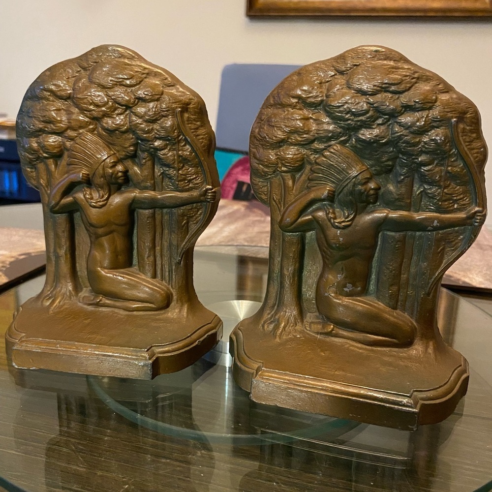 Artistic Bronze Bookends